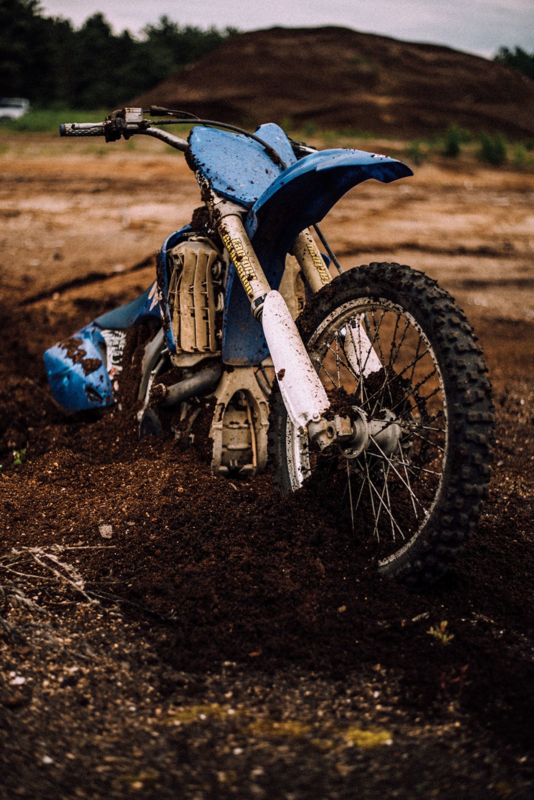 Motorbike in mud