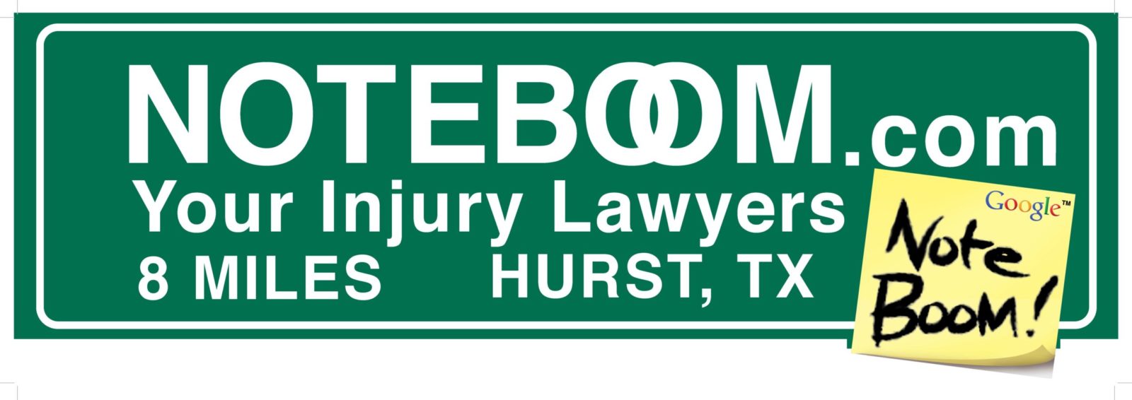 Noteboom Injury Lawyers Billboard